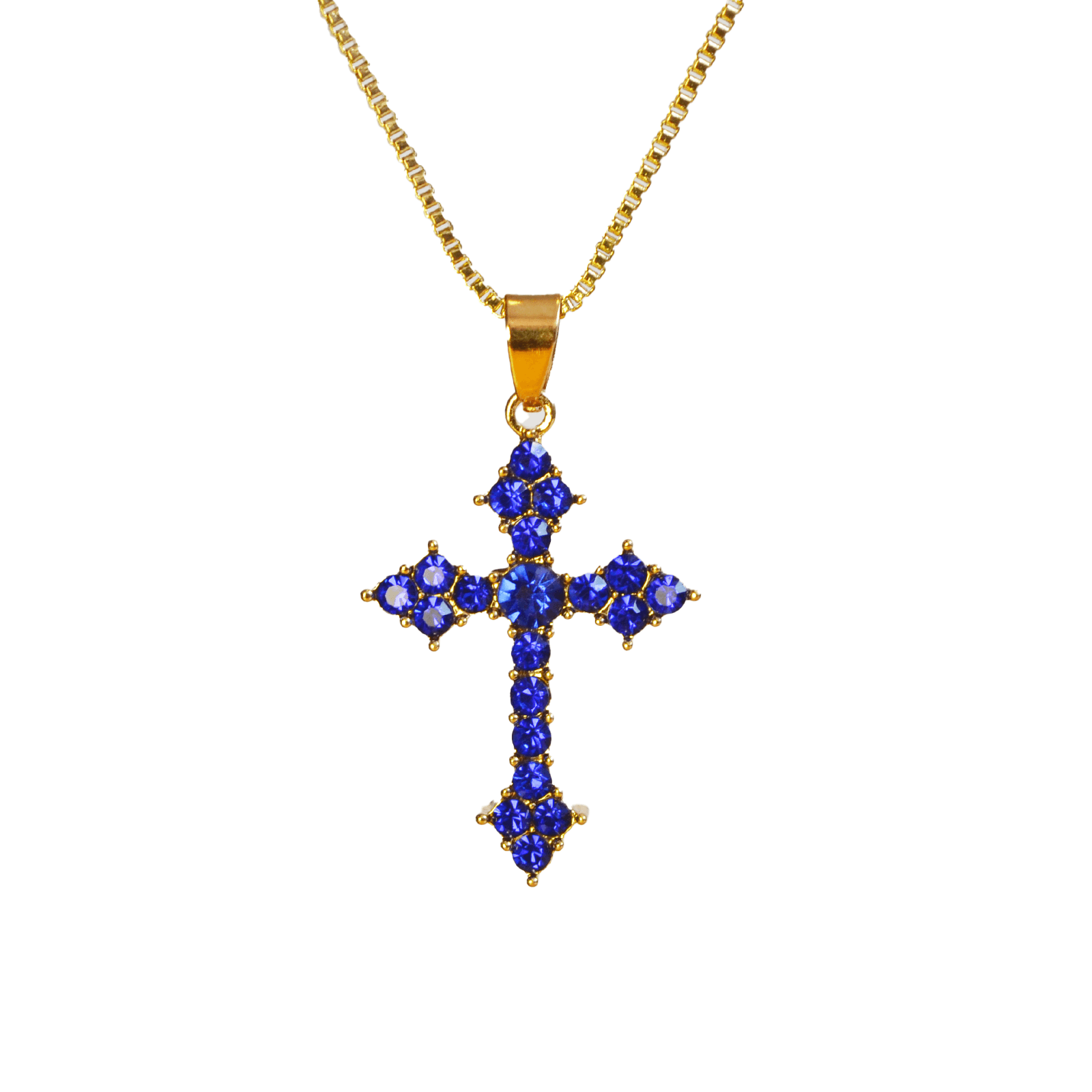 Crystal Cross Blue